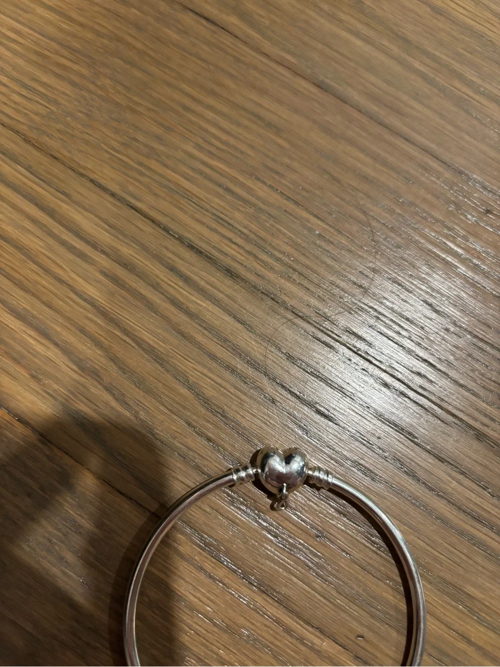 Pandora Silver Heart-Closure Charm Bracelet - Silver
